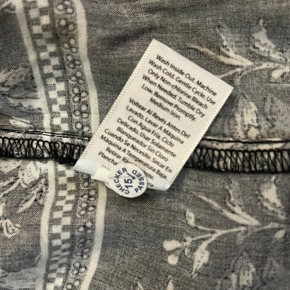 TIME and TRU Floral Long Sleeve Blouse size Large - Picture 7 of 10